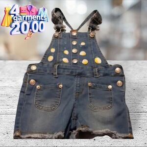 7 for all man kind denim overalls size 18 months